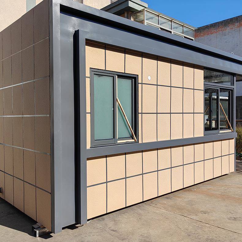 真石漆岗亭仿石材外墙带厕所洗手间小区工厂商场值班宿舍保安室