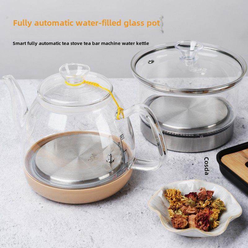 全自动上水壶电热水壶配件家用茶吧机泡茶炉单个玻璃烧水壶小五环