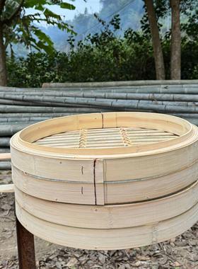 毛竹蒸笼竹蒸柜商用蒸笼50 52 54 56 58 60cm单手柄