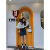 平安顺心门业拱形实木门烤漆门卧室门厨房门推拉门房间门木门