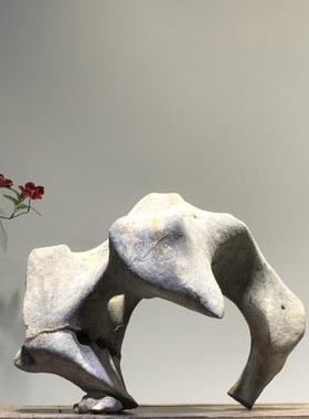 太湖石观赏摆件石英石墨石玲珑石盆景奇石天然原石头鱼缸造景石