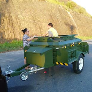 露营后车厢拖挂式房车改装越野汽车小拖车家用自驾游旅居车拖挂车