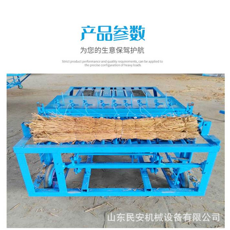 防风沙高产量草帘机 3米宽幅芦苇树枝编织机 宽幅可调棕垫机