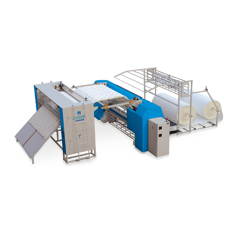 XDB-JH+XDB-QG-3床垫面料多针绗缝裁切生产线