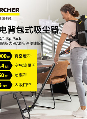 Karcher BVL 3/1 Bp Pack Backpack Vacuum Cleaner Battery