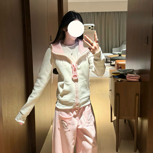ins秋季新款千禧大拉链美