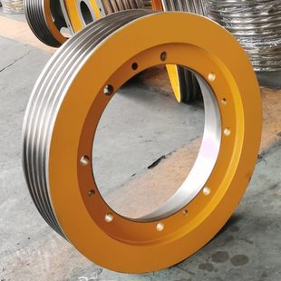 江南嘉捷電梯曳引輪FGT W2主機輪曳引機輪反繩輪對重輪電梯配件