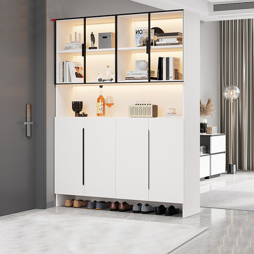 铝合金鞋柜玄关柜一体家用门口客厅隔断室内屏风收纳柜入户置物柜