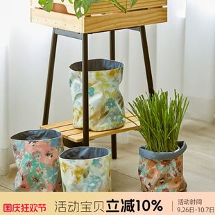 套迷你小号储物杂物收纳筐简约阳防水收纳盒桌面创意花盆春小镇大