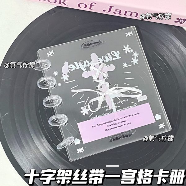 宫卡册拍立得丝带格少女心相册小卡可拆卸二芭蕾册收纳ins亚克力