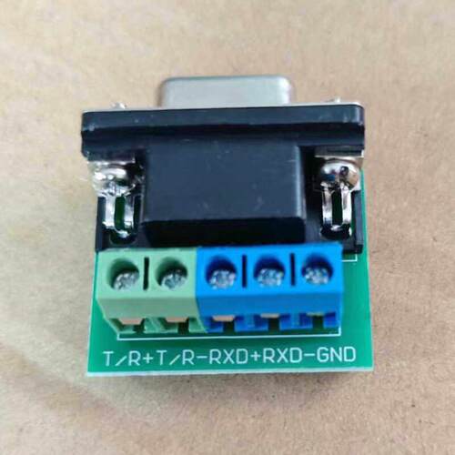 帝特RS485/RS422接线板端子台 DB9Pin母转5Pin接线柱免焊端子口