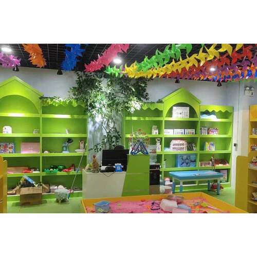 新款简易儿童游乐场乐园母婴店商场超市货架货柜书架卡通手工架