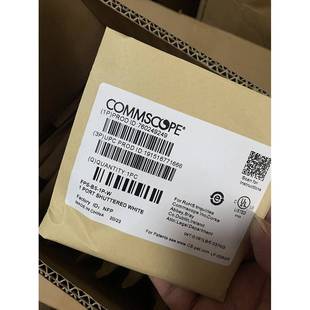 新款康普安普单口1位网络电话面板COMMSCOPE/760249251平口面板