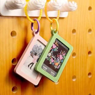 拍立得相框三寸照片小卡专用ins风挂墙展示相纸收纳创意包包挂件