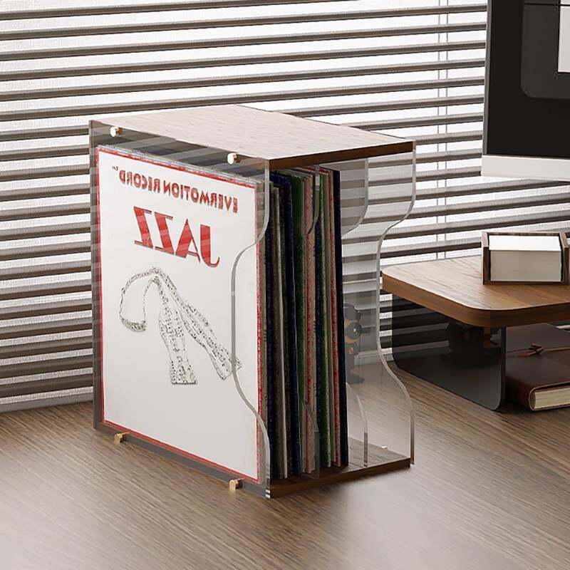 桌面CD收纳层架黑胶唱片光碟专辑置物架多功能游戏光碟碟片展示支