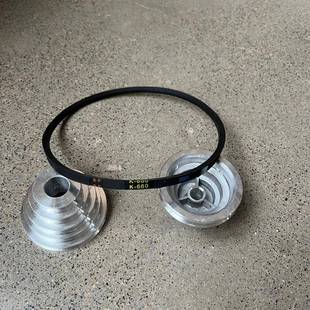 小13台钻配件皮带轮铝宝塔轮K660皮带Z型O型带轻型家用小钻床皮带