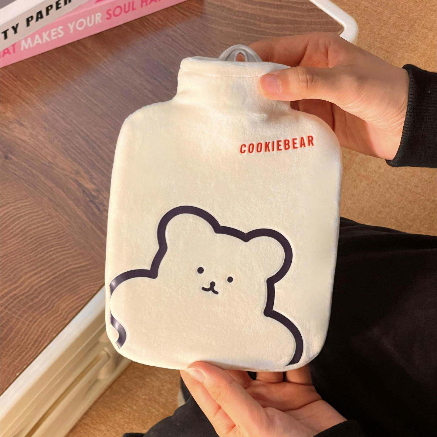 2025新款可爱毛绒小号热水袋注水加厚防爆暖水袋迷你暖手宝暖肚子