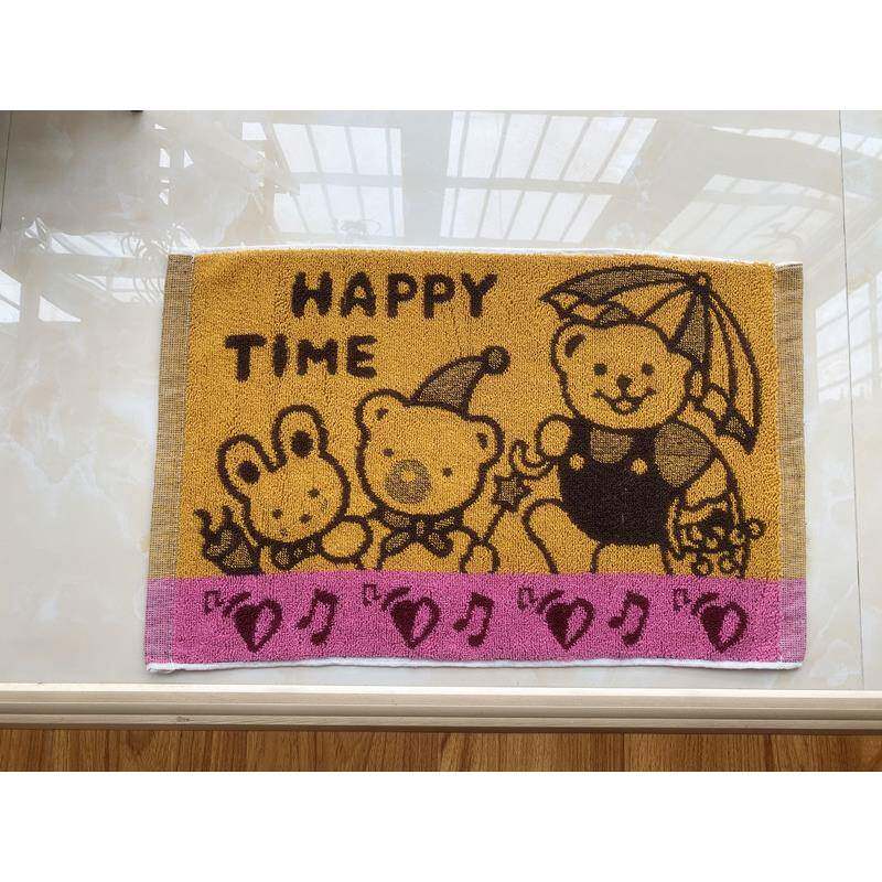 纯棉地巾地垫厨房浴室防滑脚垫进门入户卡通垫子家用吸水手洗地毯