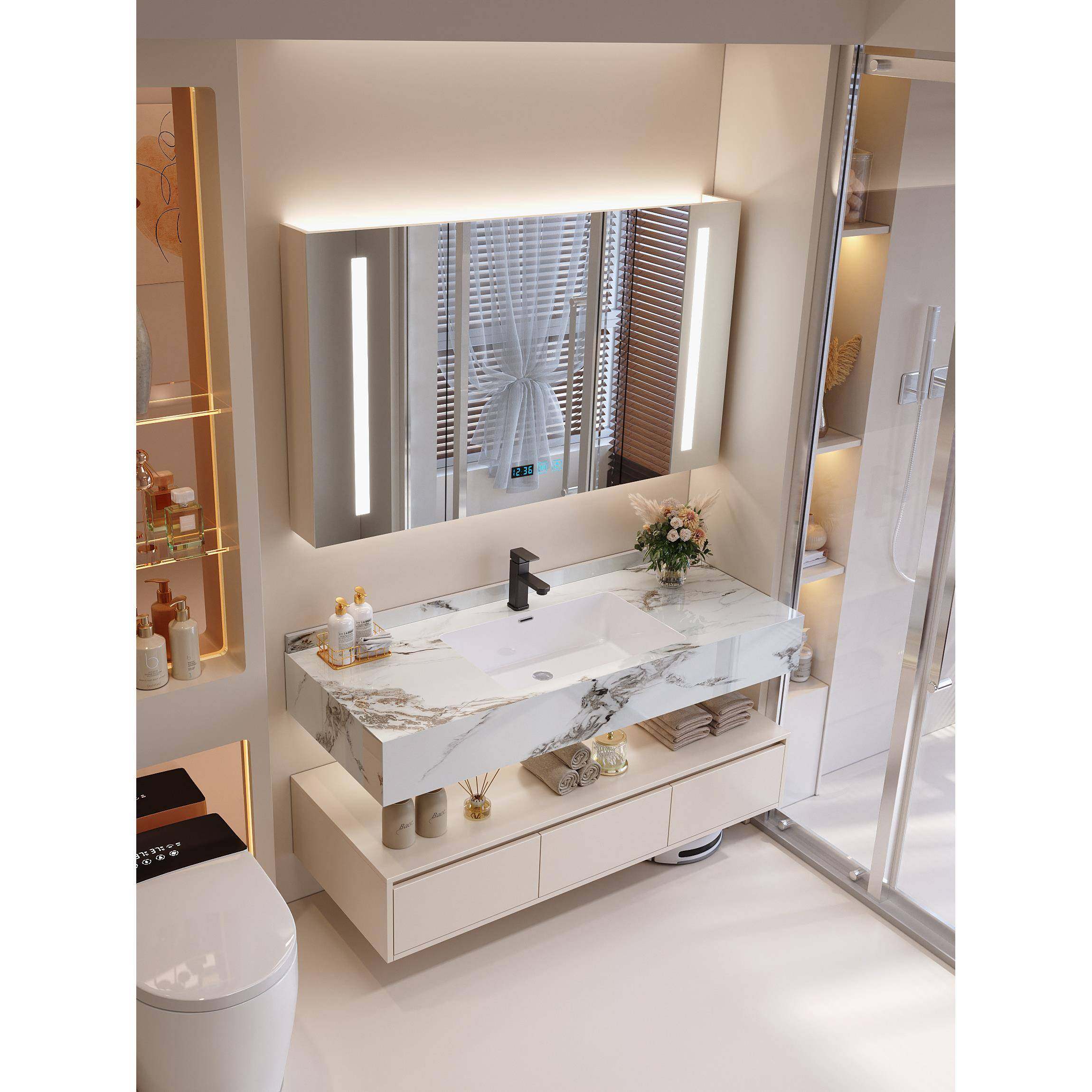 板岩无缝陶瓷集成面盆浴室柜组合面盆板岩无缝面盆浴室面盆,家装主材,浴室柜组合,淘宝优惠券,粉丝福利购,淘宝优惠卷