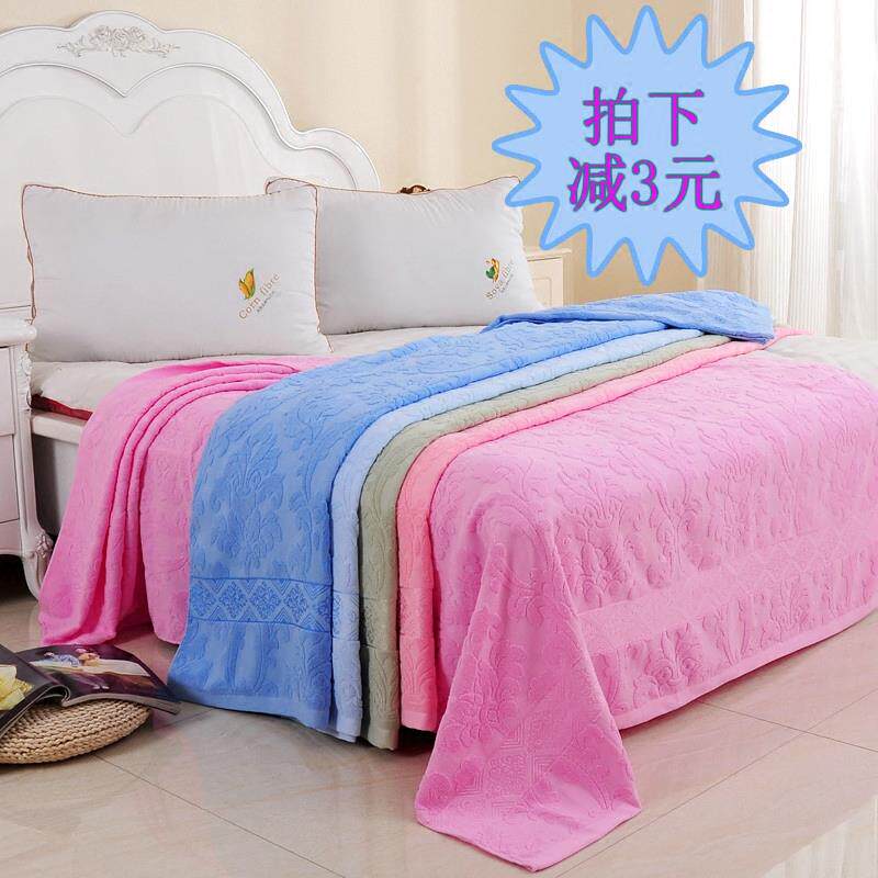 老式棉毛圈毛巾被双人学生夏凉被单人加厚毛毯被子毛巾夏季被
