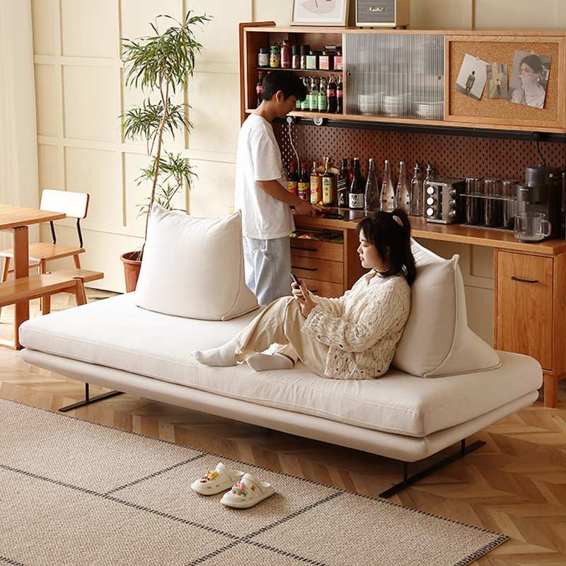 普拉多沙发现代简约小户型布艺客厅直排双人极简意式极简实木