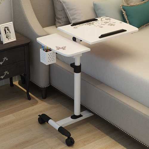 多功能可移动简易升降笔记本床上书桌置地移动懒人桌床边电脑桌子