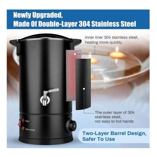 04款 黑色 电动蜡熔器蜡烛制作化蜡机器电动蜡熔E18 化蜡锅 手提式