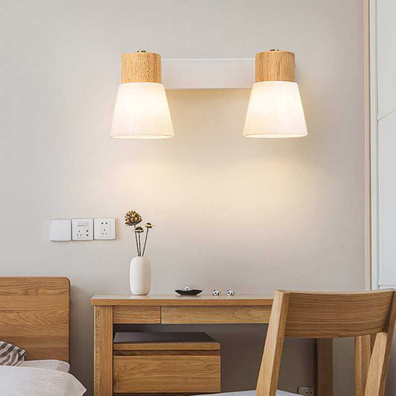 日式简约原木风装饰壁灯书房卧室护眼壁灯创意木艺玻璃小清新壁灯,鲜花速递/花卉仿真/绿植园艺,割草机/草坪机,淘宝优惠券,粉丝福利购,淘宝优惠卷