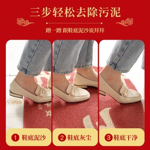 卡通狗地垫入户门垫进门除尘地毯家用玄关门口耐脏丝圈可剪裁脚垫