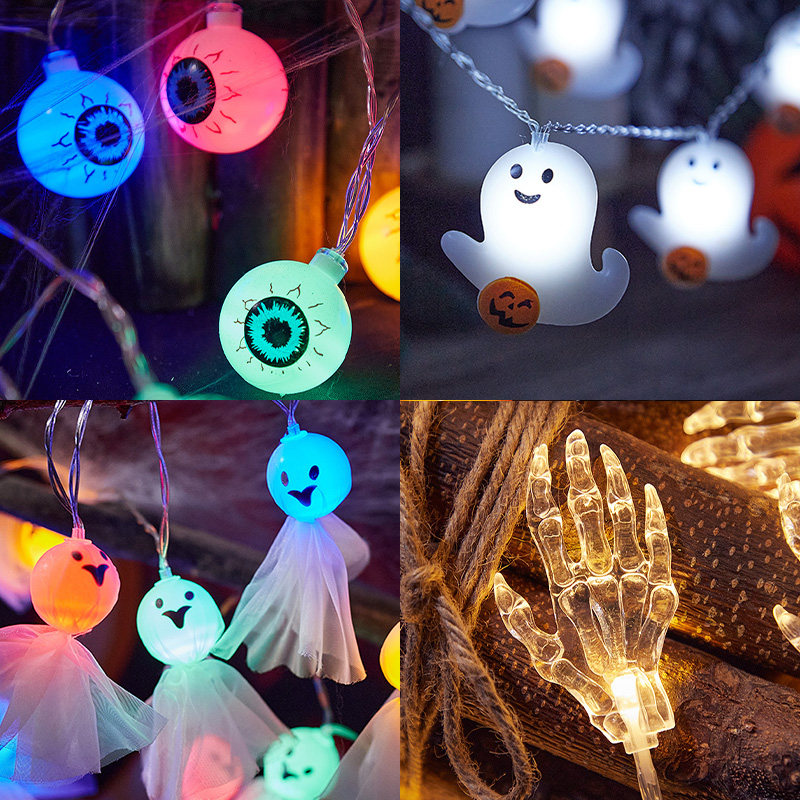 万圣节装饰品南瓜幽灵小灯串场景布置发光主题墙儿童道具可爱灯具,节庆用品/礼品,南瓜灯,淘宝优惠券,粉丝福利购,淘宝优惠卷