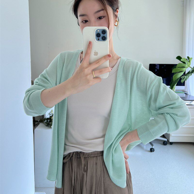 MANMANS软糯如云 薄款桑毛针织衫