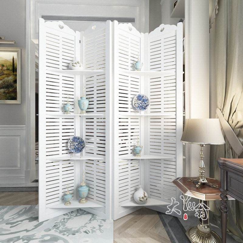 屏风隔断现代简约隔断帘子客厅玄关屏风隔断折屏时尚双面韩式屏风