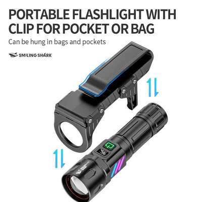 Multi-functional removable flashlight tail magnetic suction