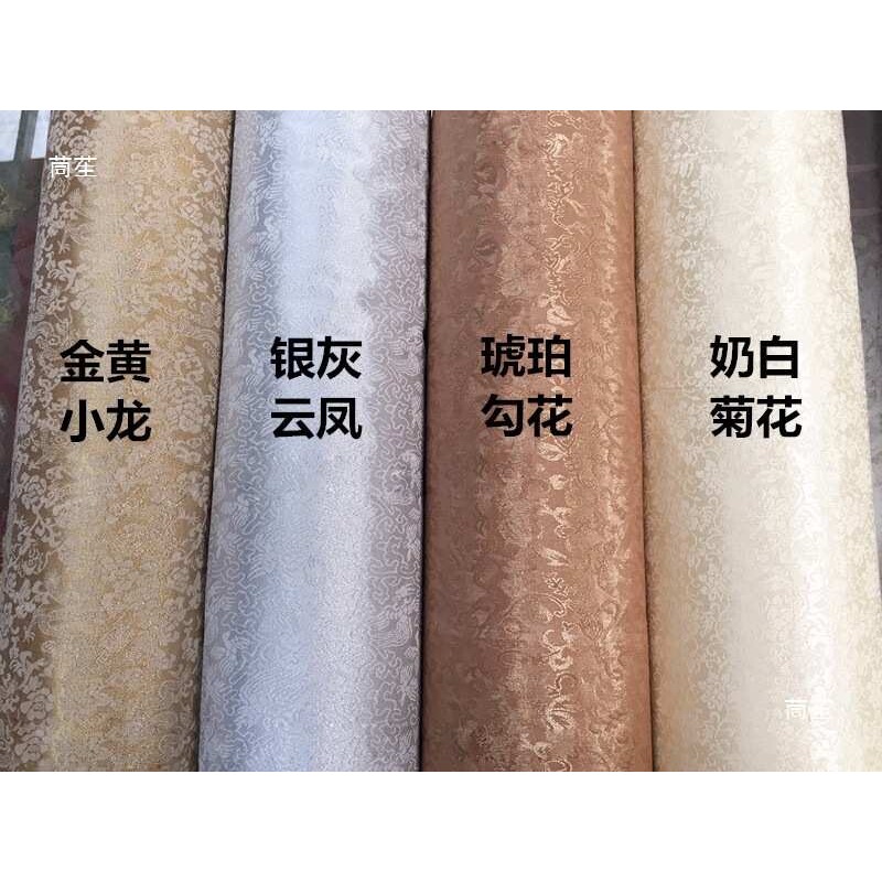 字画装裱材料高温带胶平纹凌布绫布带胶韩绫托胶锦绫熨斗裱画绫子