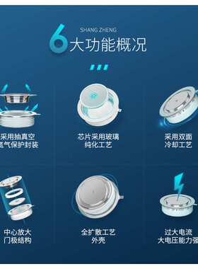 上整软启动可控硅晶闸管KP凸型平板200A-1200A 1600V中频炉大功率