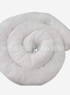 工业吸油围栏河道吸油围栏隔油棉油水分离拦油索白色吸油条