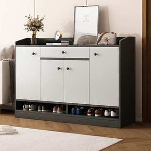 Solid Wood Eco Panel Shoe Cabinet Doorway Organiser