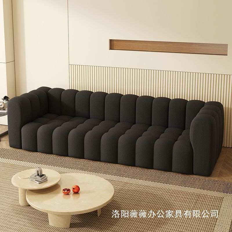 轻奢北欧现代家用沙发小户型设计师简约客厅网红懒人组合双人沙发