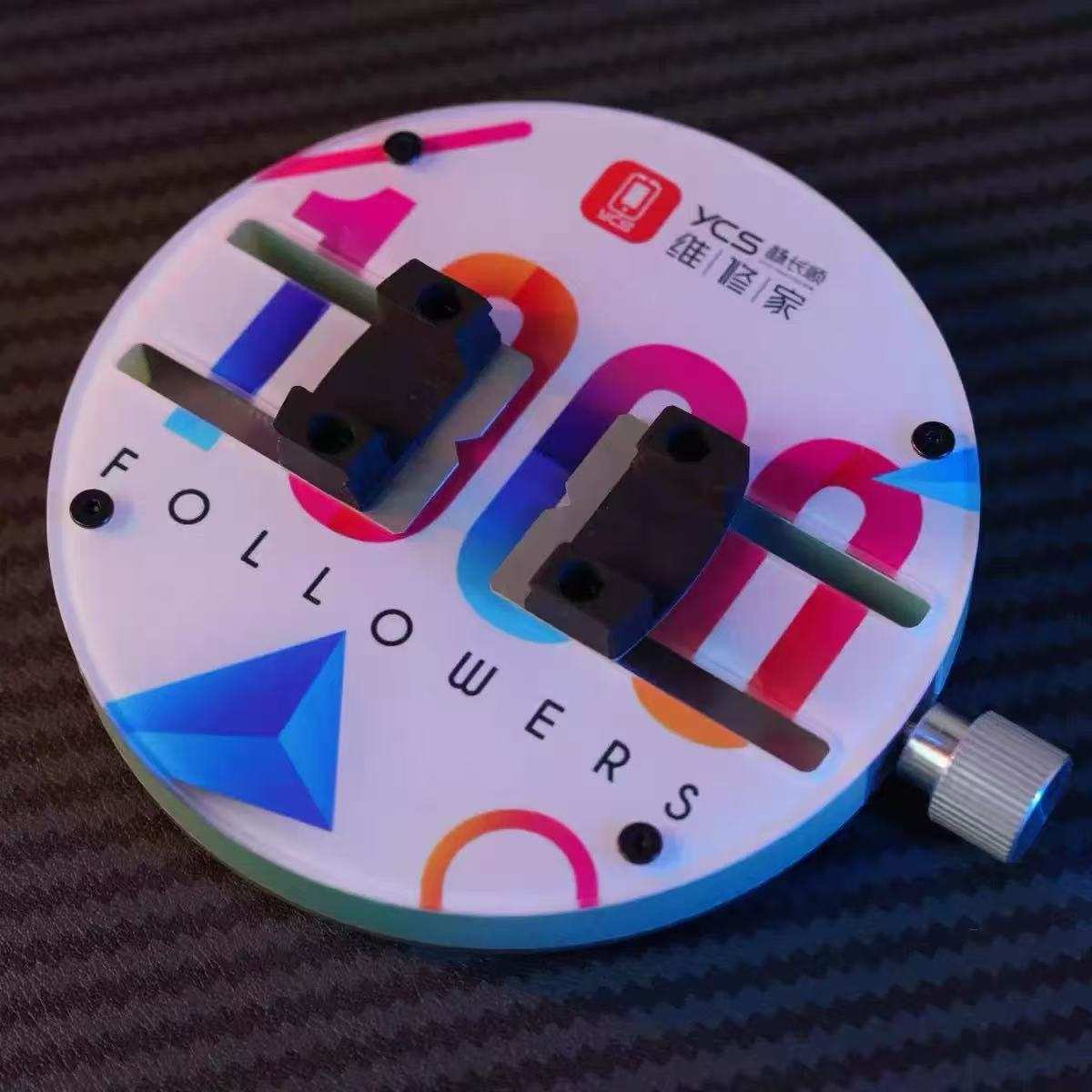 YCS-H03 Pro通用手机PCB板圆形夹具主板焊接CPU IC芯片胶/除锡修