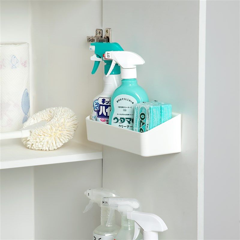 厨房柜门收纳盒壁挂免打孔橱柜内斜面挂架卫生间洗漱台墙面置物架,厨房/烹饪用具,厨房置物架/置物柜/角架,淘宝优惠券,粉丝福利购,淘宝优惠卷