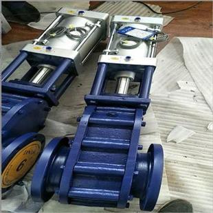 DN250 气动合金钢双闸板阀 气动出料阀 16P Z644Y