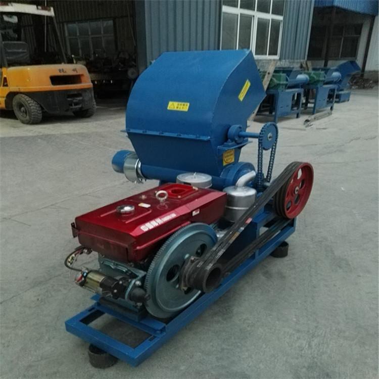 车载泡沫粉碎化坨机移动柴油机版泡沫化块机泡沫熔化机