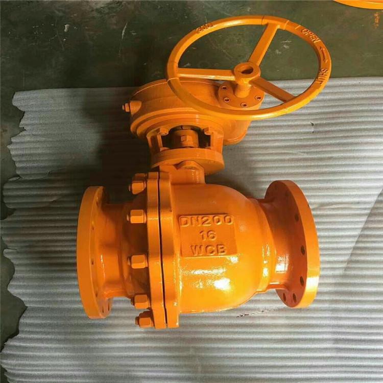 Q341B-25C 手动涡轮氨用法兰球阀 液化气氨用球阀 DN125