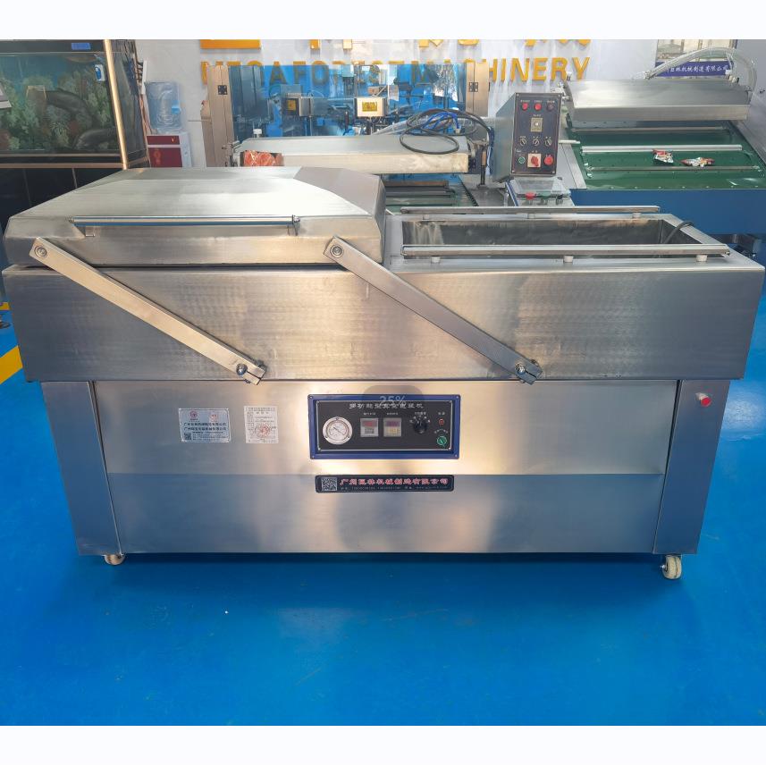 供应腊肠真空包装机 食品自动真空包装机 自动翻盖真空机