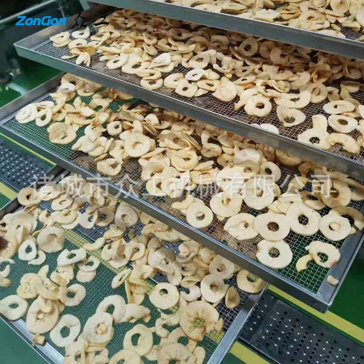 陕西苹果脆片膨化设备  果蔬膨化机    全自动加工流水线