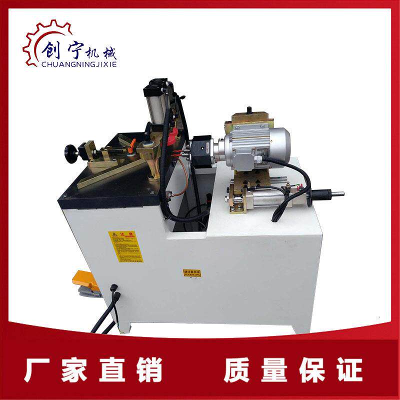 木工45度双头钻孔机气动打孔机 门框画框橱柜45度木削自动钻孔机