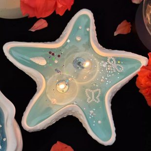 送创意摆件感实用送女友高级香薰蜡烛生日礼物女生闺蜜海星海螺