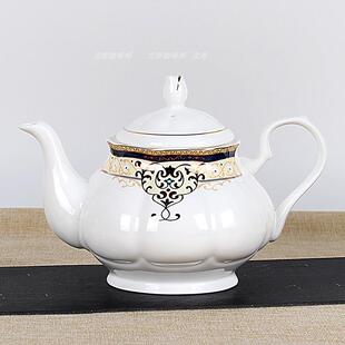 壶 唐山骨瓷咖啡壶 家用英式 摩卡壶欧式 冲泡茶壶定制 茶具套装