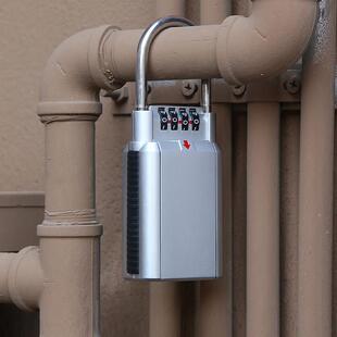 免安装壁挂式钥匙盒储物盒户外民宿密码钥匙盒金属密码挂锁钥匙盒