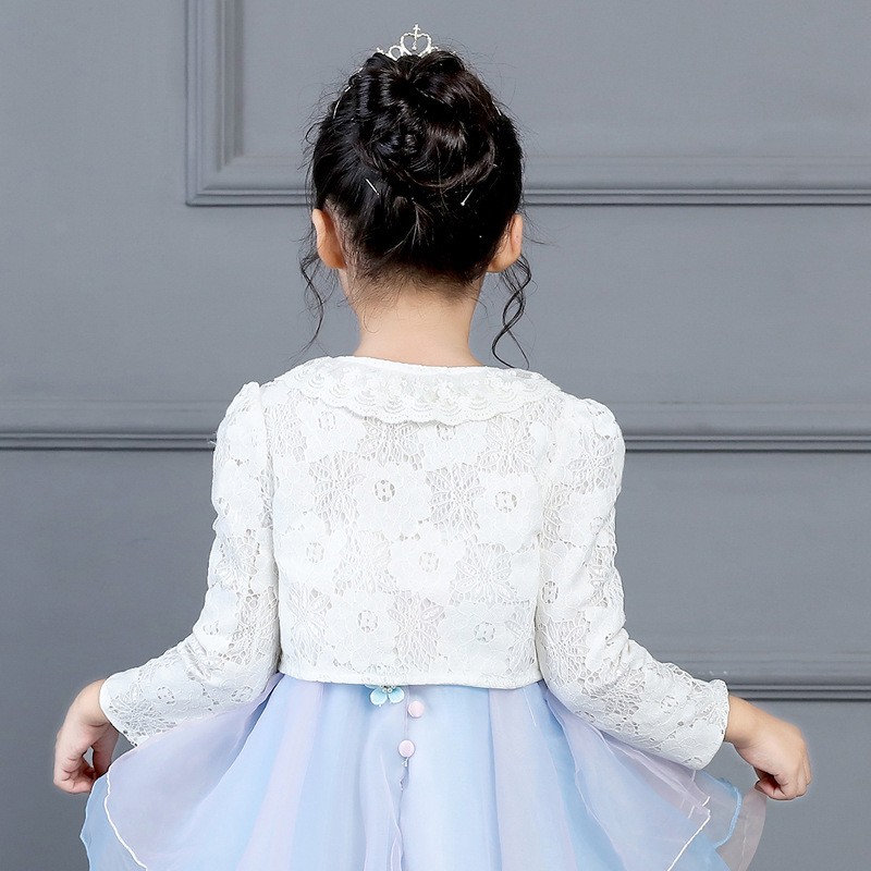 女童披肩薄款配裙子小外套儿童春秋外搭夏季礼服披风长袖小孩秋季